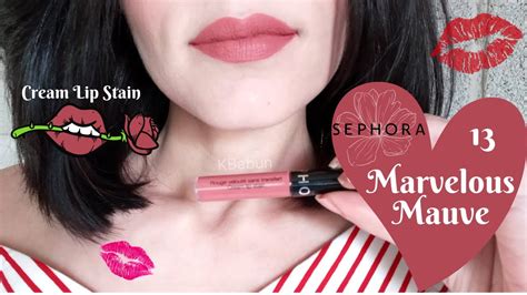 sephora lip stain marvelous mauve.